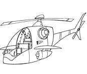 coloriage l helicoptere de kim possible